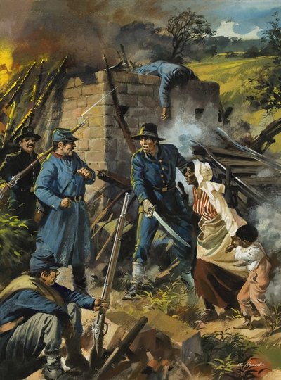 John Brown on 30 August 1856 Intercepting a Body of Pro-Slavery Men by Andrew Howat