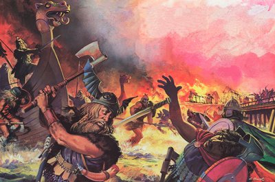 Paris Under Attack from the Vikings by Andrew Howat