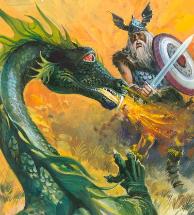 Scene from Beowulf by Andrew Howat