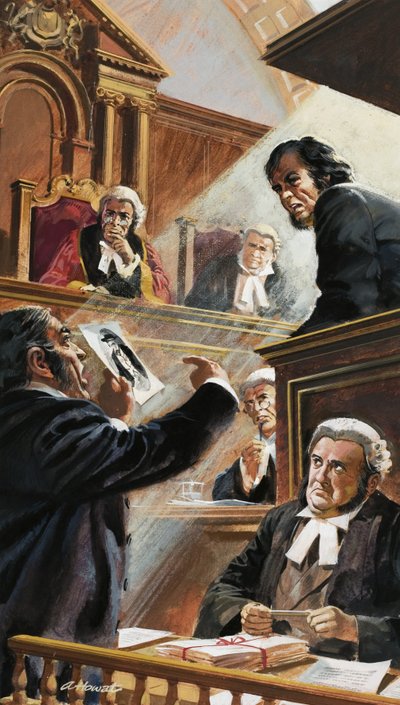 Scene in Court by Andrew Howat