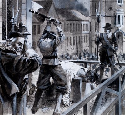 The Execution of King Charles I in Whitehall, 30th January 1649 by Andrew Howat