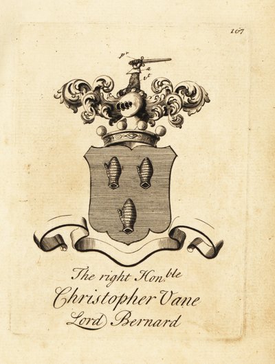 Coat of arms of the Right Honourable Christopher Vane, Lord Bernard by Andrew Johnston
