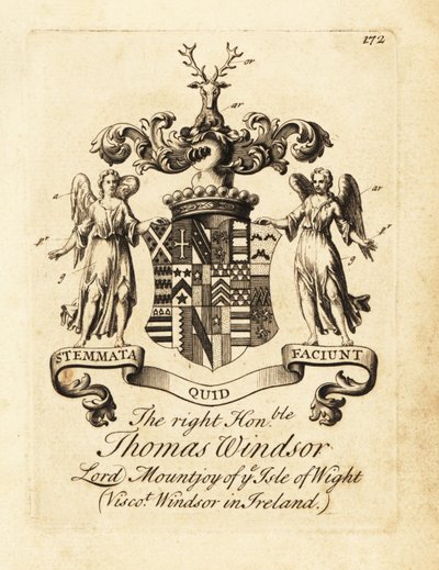 Coat of Arms of Thomas Windsor, Lord Mountjoy of the Isle of Wight by Andrew Johnston