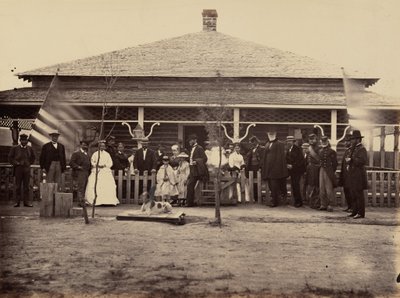 Plate 11. General Grant and Party at Fort Sanders, 1869 by Andrew Joseph Russell