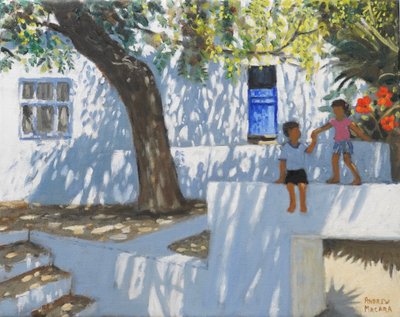 Blue door, Mykonos, Greece, 2024 by Andrew Macara