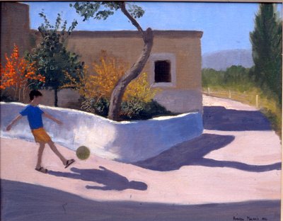 Boy with a football, Greece by Andrew Macara