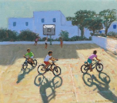 Boys on bike, Greece by Andrew Macara