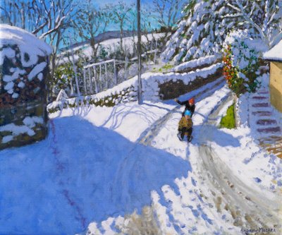 Sledging in Wirksworth, Derbyshire, 2024 by Andrew Macara