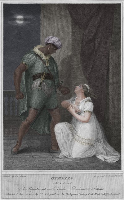 Othello. Act 4. Scene 2. An Apartment in the Castle. Desdemona & Othello by Andrew Michel