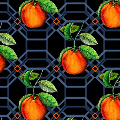Orange Geometric, 2018 by Andrew Watson