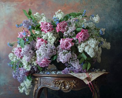 Elegant Roses Lilac by Andrey Morozov
