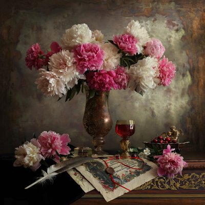 Still Life with Flowers by Andrey Morozov