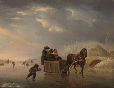 Winter Scene by Andries Vermeulen