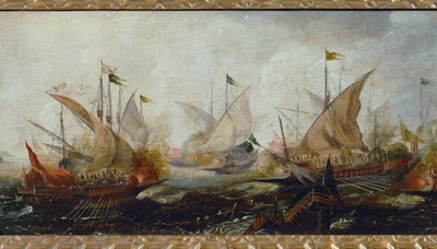 Sea Battle by Andries van Eertvelt