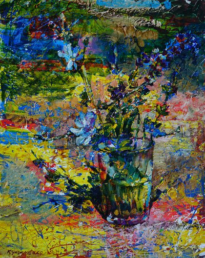 Vibrant Abstract Still Life by Andrii Kutsachenko