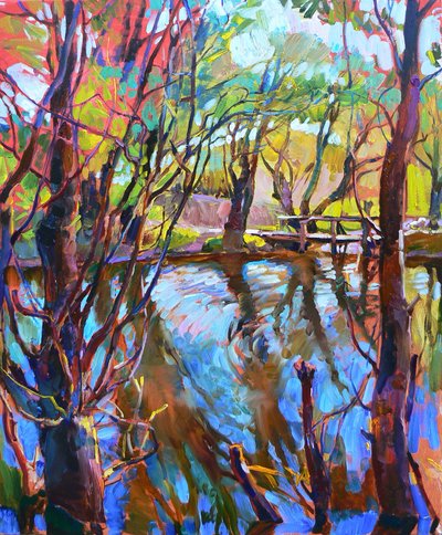 Vibrant Forest Reflections by Andrii Kutsachenko