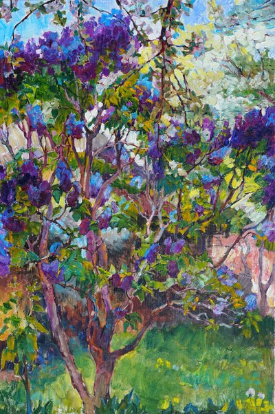Vibrant Lilac Bloom by Andrii Kutsachenko