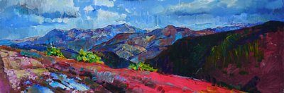 Vibrant Mountain Landscape by Andrii Kutsachenko