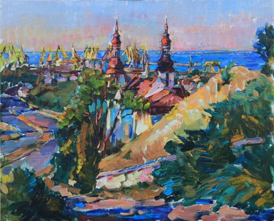 Vibrant Port City by Andrii Kutsachenko