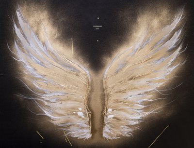 Golden Angel Wings by Anete Purina-Purite