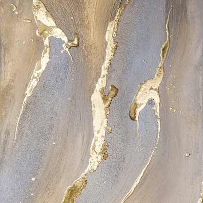 Opulent Golden Fluidity by Anete Purina-Purite