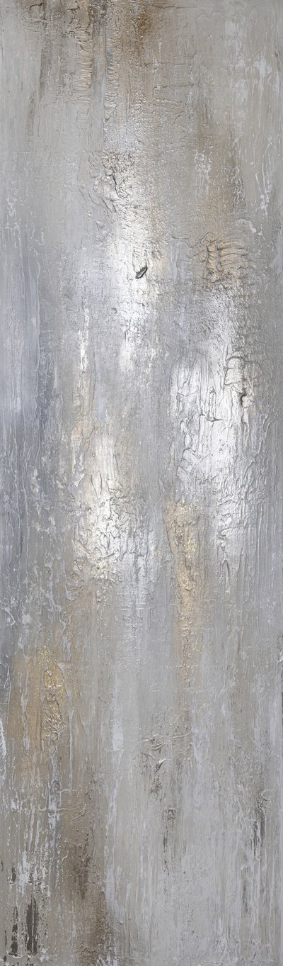 Silver Grey Abstract Texture by Anete Purina-Purite