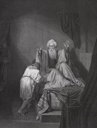 Isaac blessing Jacob by Ange Louis (1815 72) (after) Janet