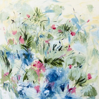 Blush Blue Botanicals by Angela Hawkey