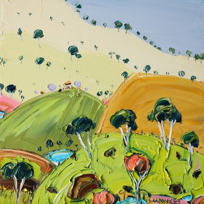 Colorful Rolling Hills by Angela Hawkey