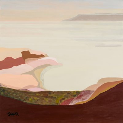 Abstract Coastal Calm by Angela Seear