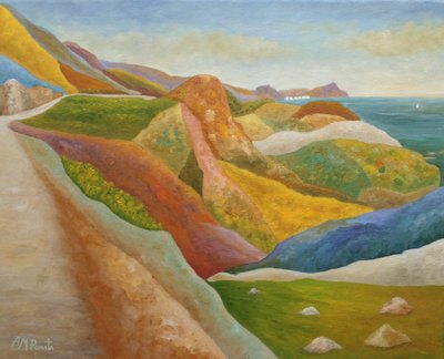 Colorful Coastal Landscape by Angeles M. Pomata