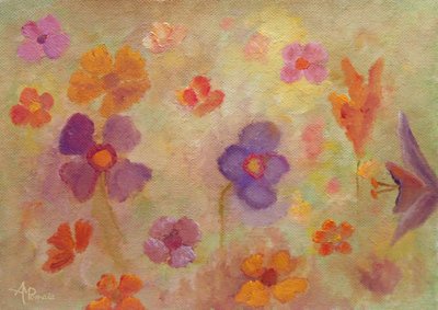 Colorful Flower Garden by Angeles M. Pomata
