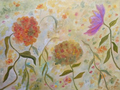 Dreamy Garden Blooms by Angeles M. Pomata