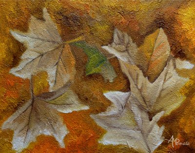Fallen Autumn Leaves by Angeles M. Pomata