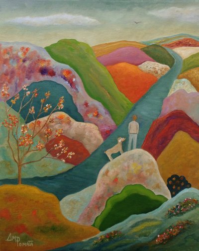 Journey Through Vibrant Hills by Angeles M. Pomata