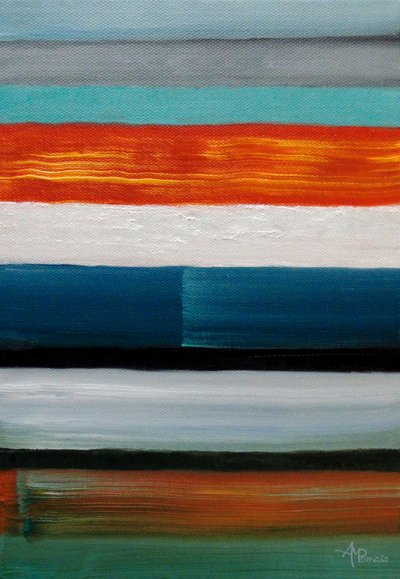 Modern Striped Horizon by Angeles M. Pomata