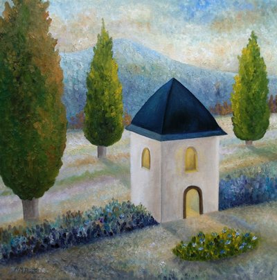 Mountain House Cypress Trees by Angeles M. Pomata