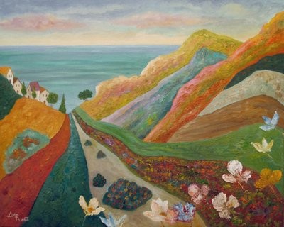 Vibrant Coastal Path by Angeles M. Pomata