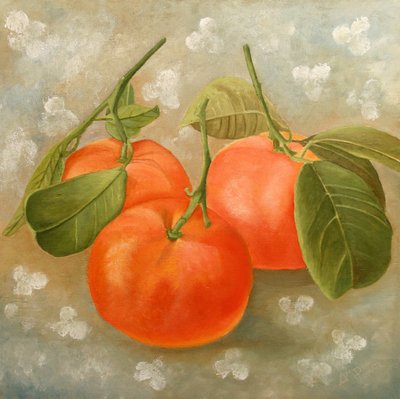 Vibrant Orange Still Life by Angeles M. Pomata