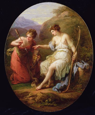 Diana Preparing for Hunting by Angelica Kauffmann