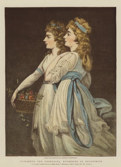 Elizabeth and Georgiana, Duchesses of Devonshire by Angelica Kauffmann
