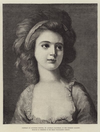 Portrait of Countess Potocka, in the Dresden Gallery by Angelica Kauffmann