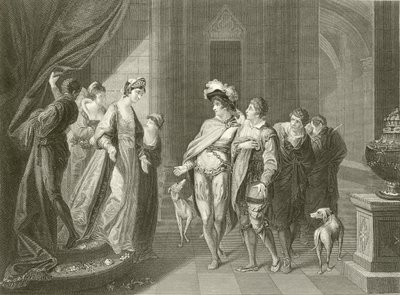 The Interview Between Edgar and Elfrida by Angelica Kauffmann