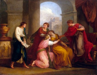 Virgil reading the Aeneid to Augustus and Octavia by Angelica Kauffmann