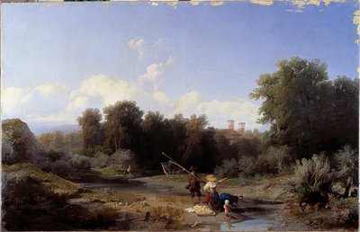 Fishing in a River by Angelo Beccaria