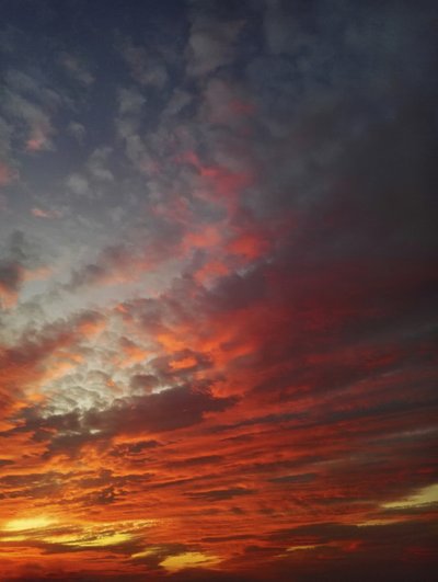 Fiery Sunset Sky by Angelo Cerantola