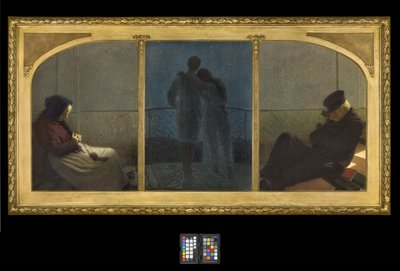 Between dream and reality? by Angelo Morbelli