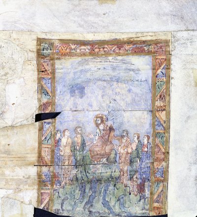 The Miracle of Christ calming the Tempest and his arrival in the country of the 