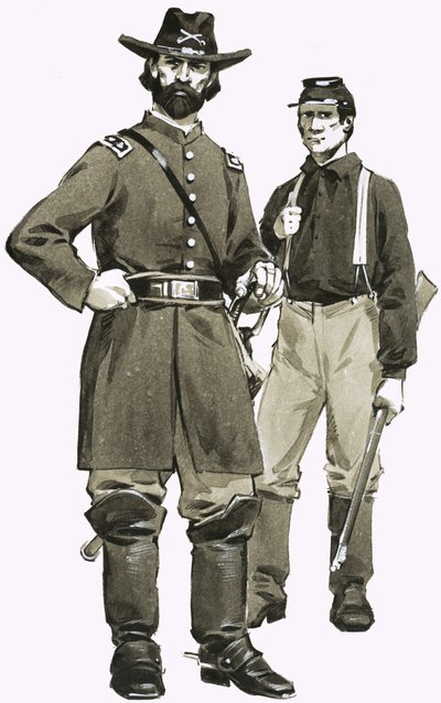 A US Cavalry Officer and Trooper by Angus McBride