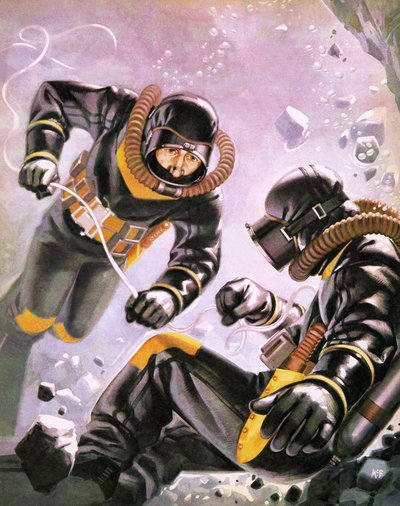 A Diving Expedition Led by Captain Jacques-Yves Cousteau by Angus McBride